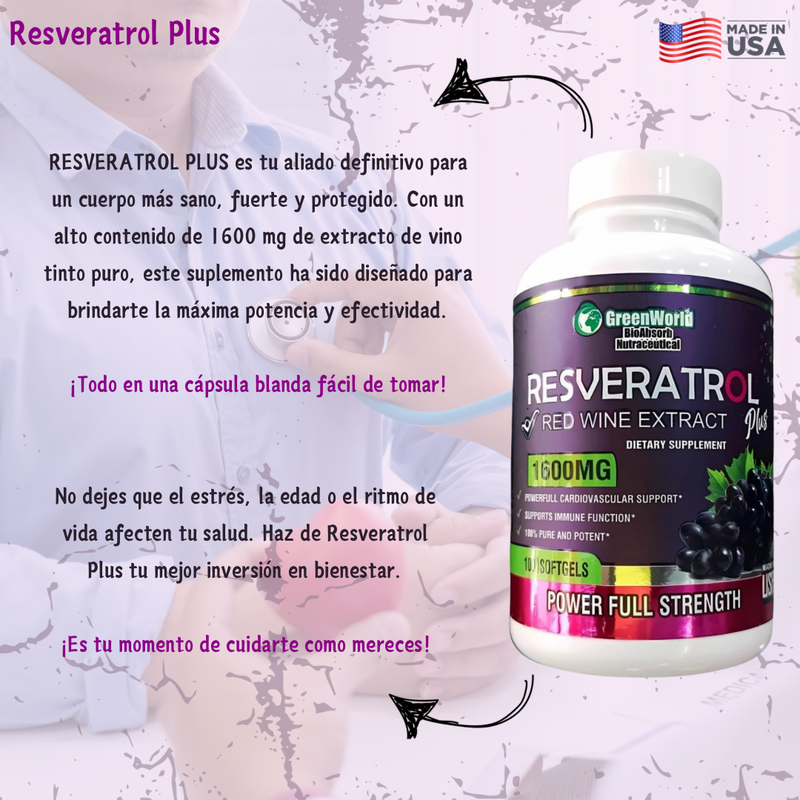 RESVERATROL X100 softgels BLANCO