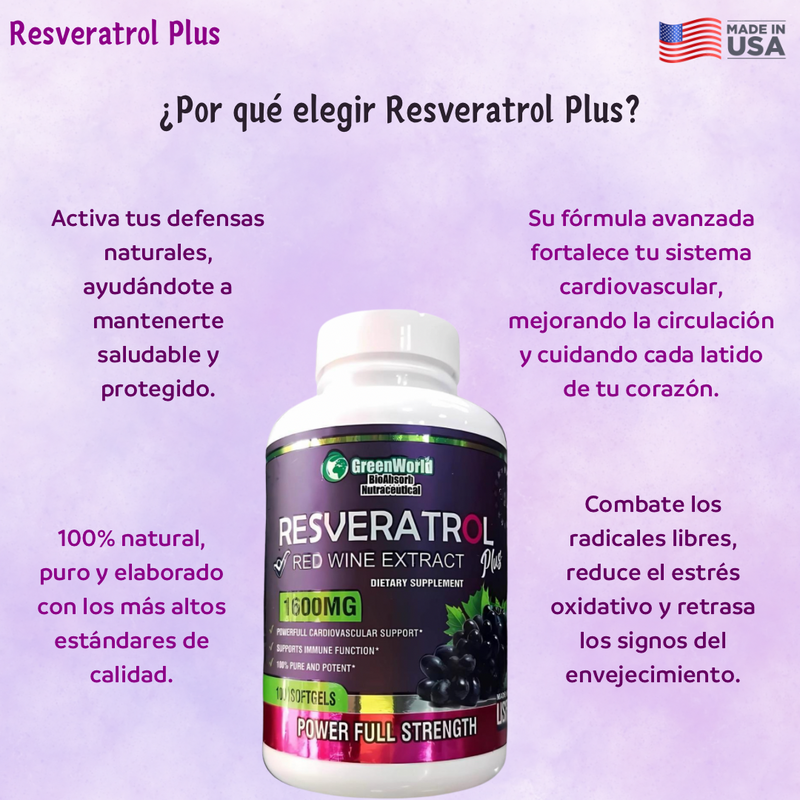 RESVERATROL X100 softgels BLANCO