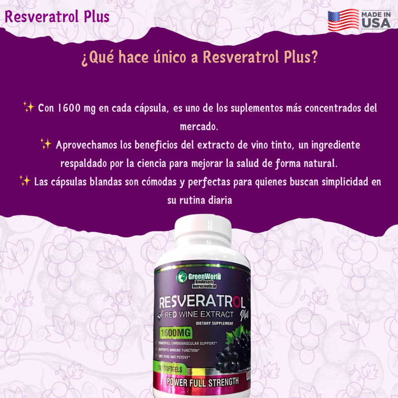 RESVERATROL X100 softgels BLANCO